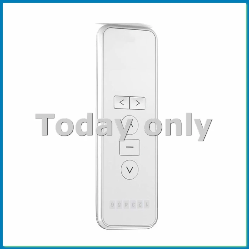 AC123-06 Transmisor controlador inalámbrico RF433.92 de 6 canales remoto, funcionando para persianas eléctricas-A09I