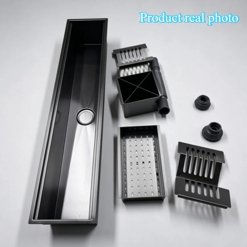 For Home Use Simple Installation Steel Drain Rack, Multi-Functional Rectangular Sink Drain Drainage Cleaning Tools Suitable
