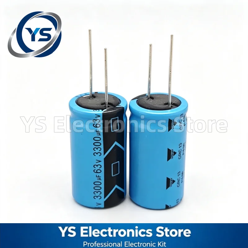 2-10PCS VISHAY GRC Series 63V3300UF 22x40mm 3300UF63V 63V 3300UF Audio Electrolytic Capacitor New
