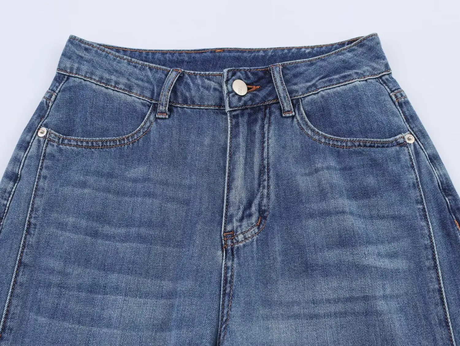 Willshela Damskie Modne Bawełniane Proste Szerokie Jeansy Denimowe Spodnie Długie Casual Eleganckie Damskie Długie Spodnie