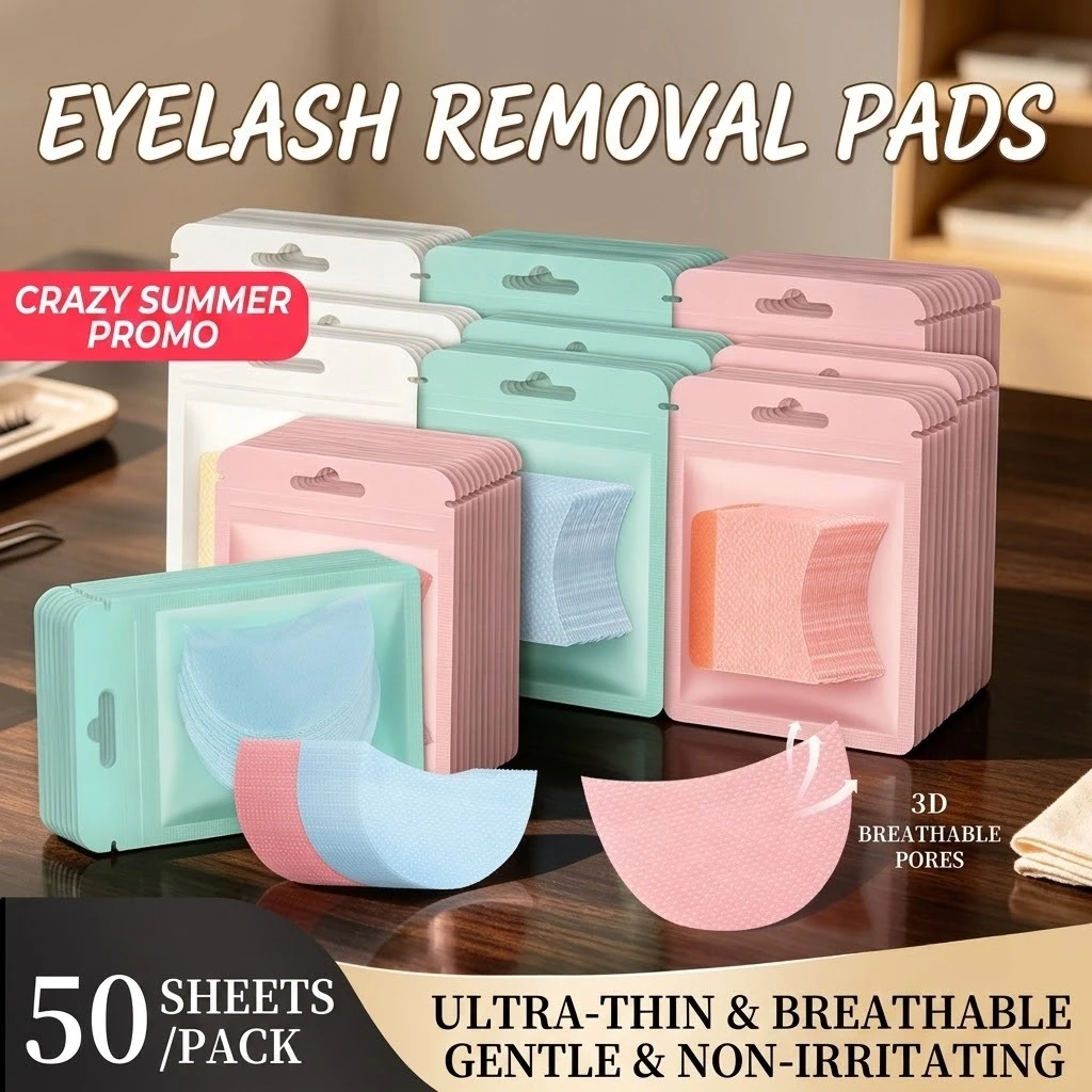 Eyelash Extension Under Eye Pads Lint-Free Lash Removal Patches Isolation Gel Pads False Eyelashes Makeup Tools for Lash Techs