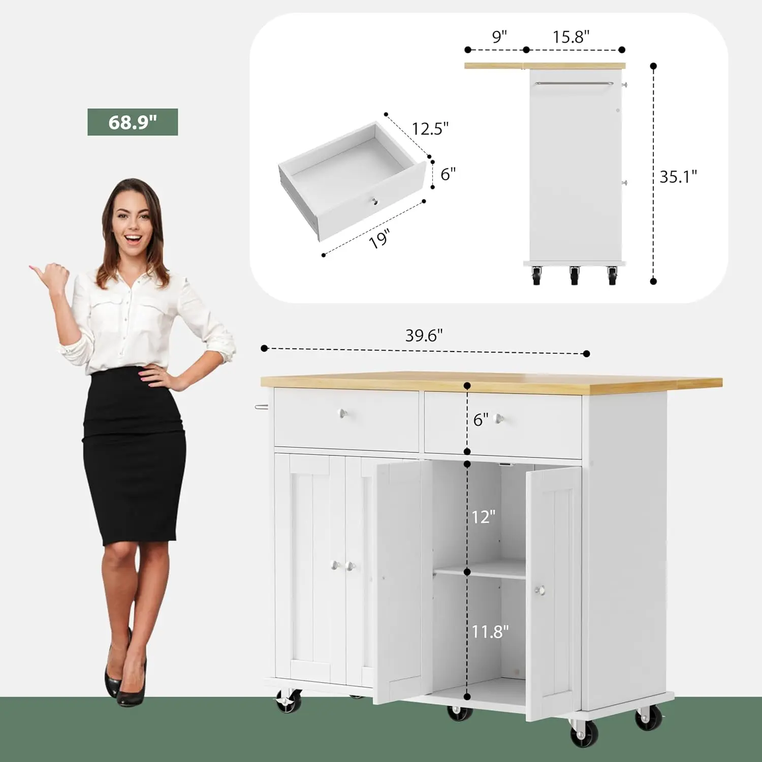 Thumbnail 3 - #8 Best Kitchen Island Carts to Buy In 2026