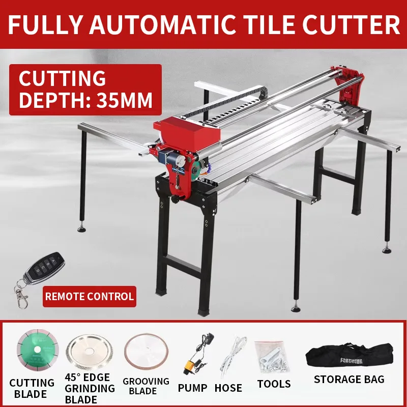 1200MM Automatic Tabletop Tile Cutting Machine 1000MM Ceramic Granite Marble Cutting Machine Automatic Water Spray(Customized)
