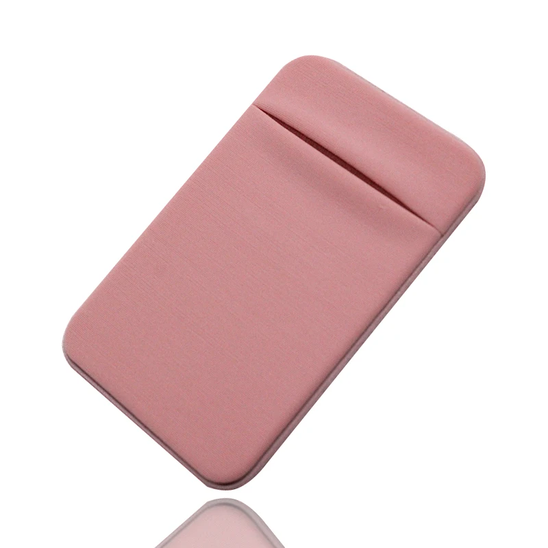 카드 지갑에 신축성 있는 휴대폰 포켓 스틱, 남녀공용 접착 스티커, 신용 카드 슬리브 파우치, 고품질