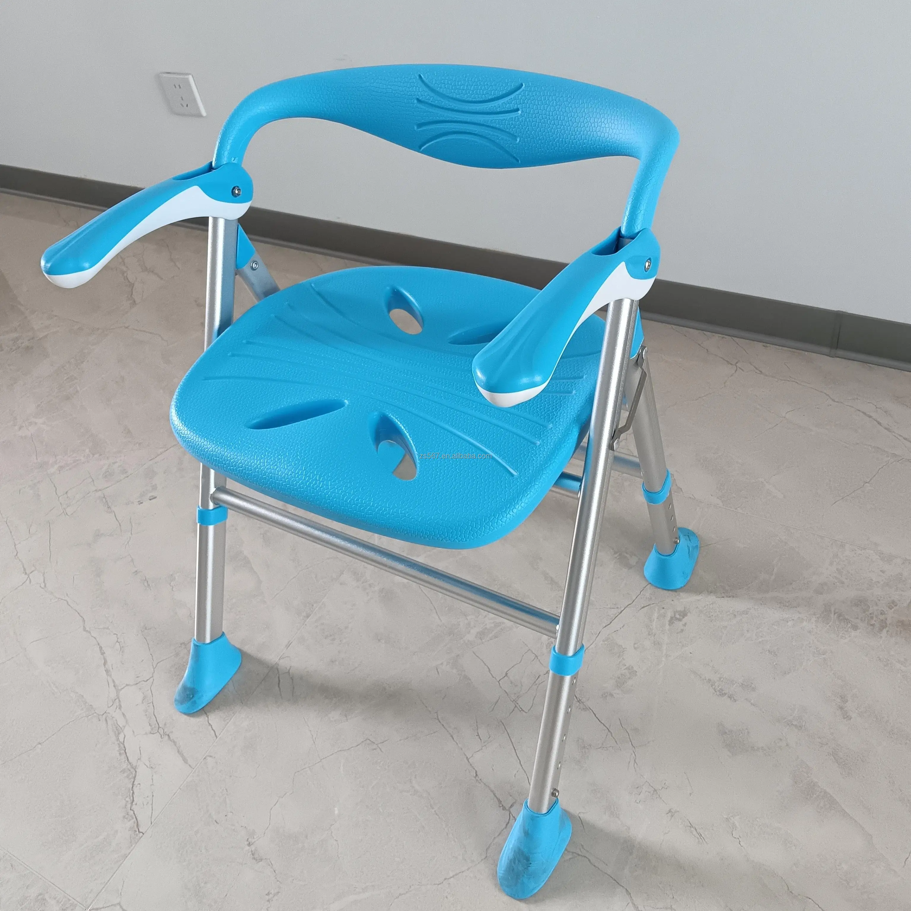 Kursi Mandi Kamar Mandi Lipat Ringan Anti Selip Dengan Sandaran Untuk Lansia