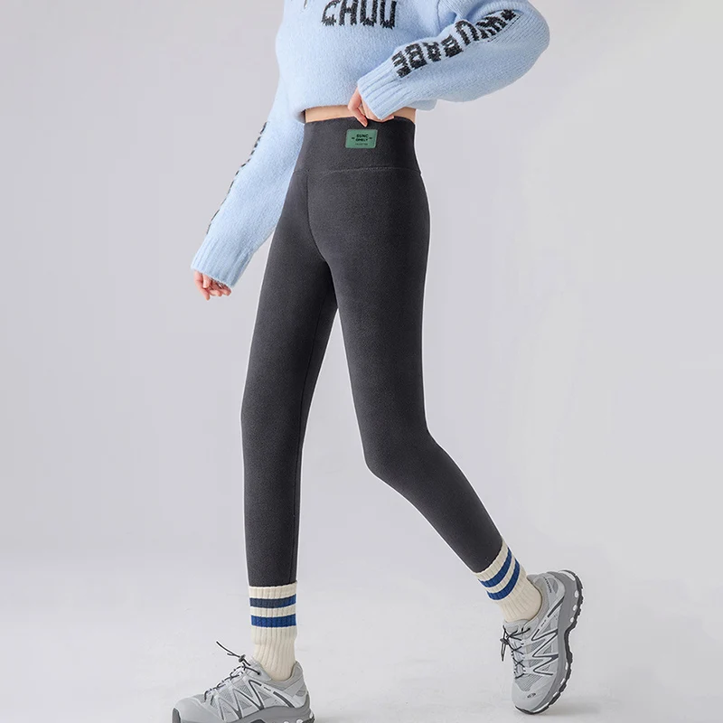 Out Wear Extra-Thick Plus Fleece Winter Leggings Women Korean Casual Thermal Woman's Leggings Soft Comfort Black Leggings Woman