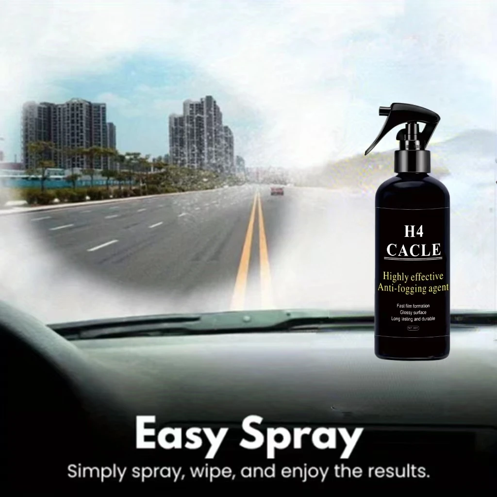 Anti-fog Spray Glass Coating Agent Windshield Defogger Long-lasting Auto Mirror Car Glass Waterproof Spray Hydrophobic
