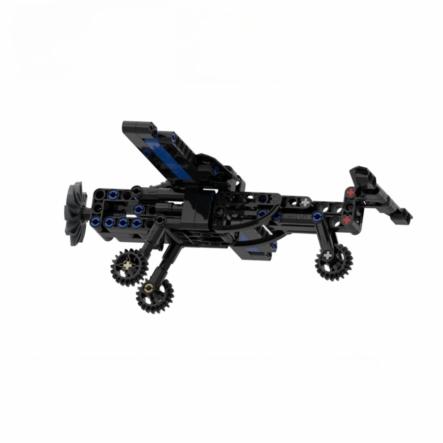 프로펠러 전투기 모델 블록 키트 조립 헬리콥터 교육용 건설 데스크탑 디스플레이 브릭 장난감 선물