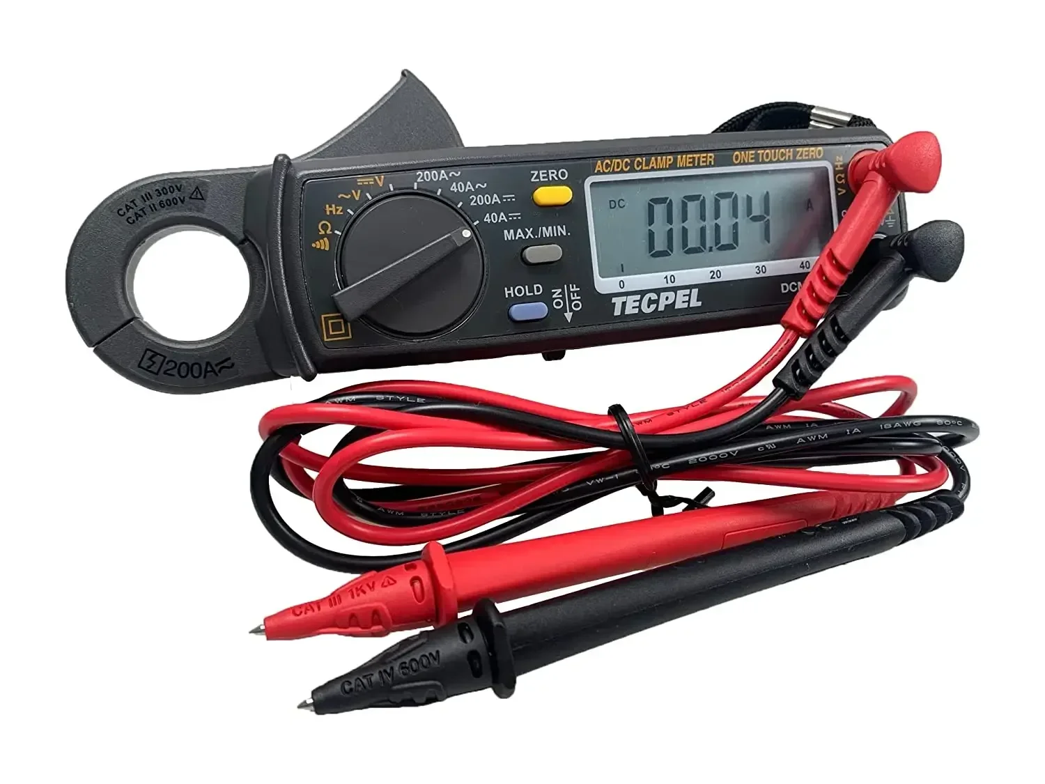 

NEW DCM-039 200A ac dc Digital Clamp meter dmm current test