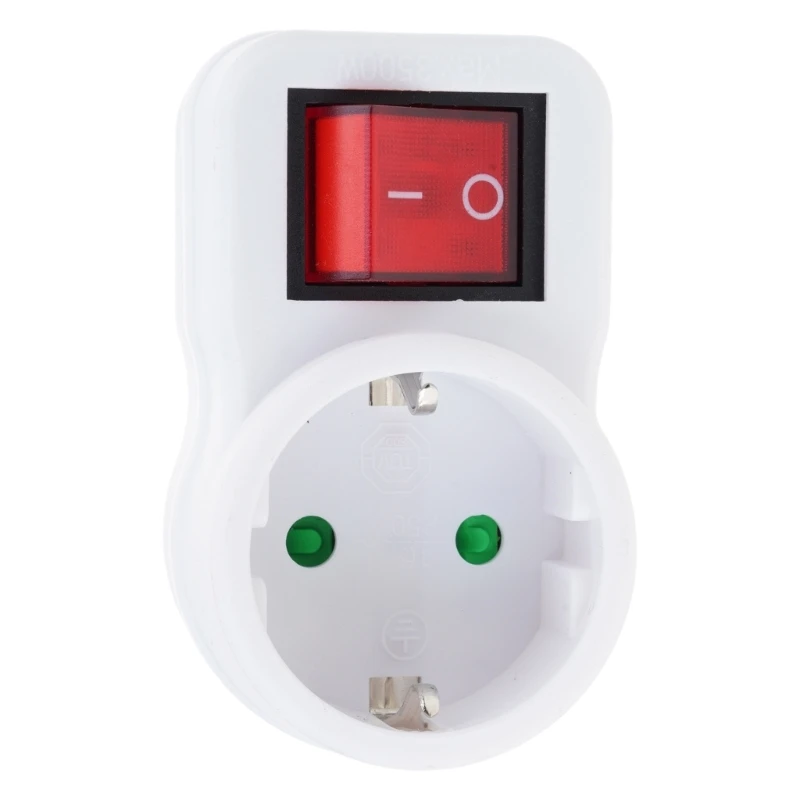European Indoor Outlet Unit With Front Power Control, Single Outlet Format for Home Office Use, Housing, 16A Current, Daily