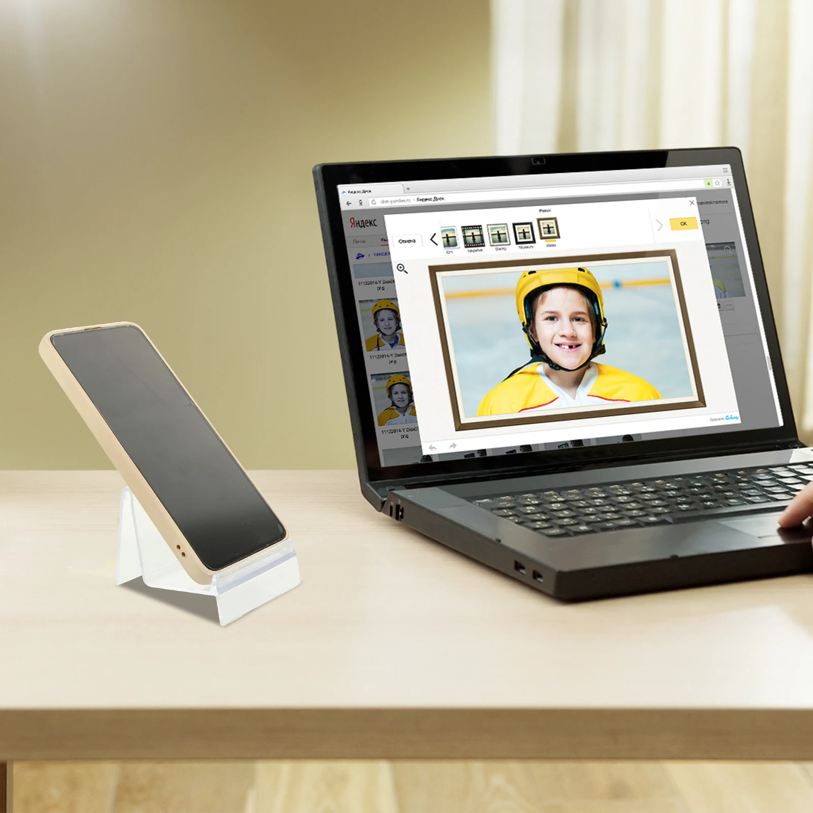 

6 Pcs Wallet Display Rack Plastic Purse Holder Cell Phone Thicken Lightweight Sturdy Desk Organizer Portable Stand