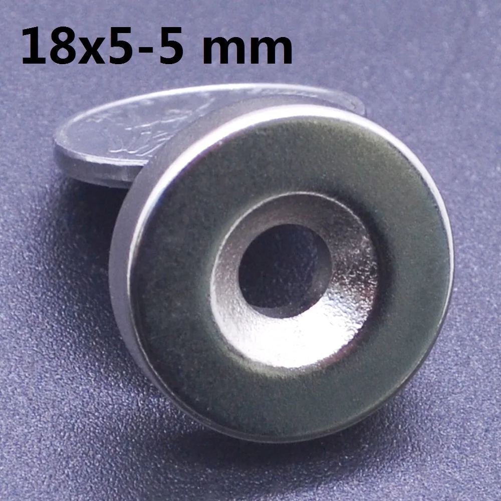 1-500Pcs 18x5-5 Neodymium Magnet 18mm x 5mm - 5mm N35 NdFeB Round Super Powerful Strong Permanent Magnetic imanes    new magnet