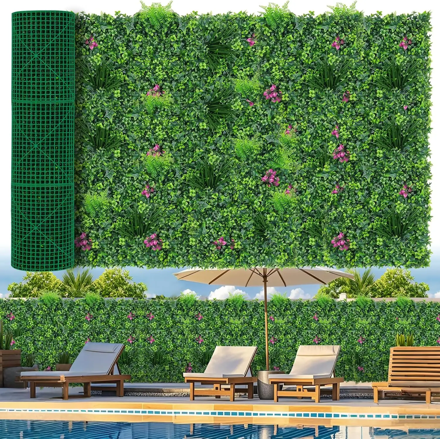 

Искусственные газонные панели 60x120 дюймов, 50 кв. футов, для создания зонирования на улице и в помещении, для декора сада