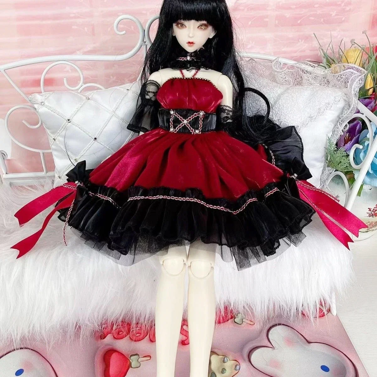 

Одежда для кукол, красивая юбка Ye Luoli / Kaidi / De Bisheng / Xinyi, красное платье 1/3 BJD Girl