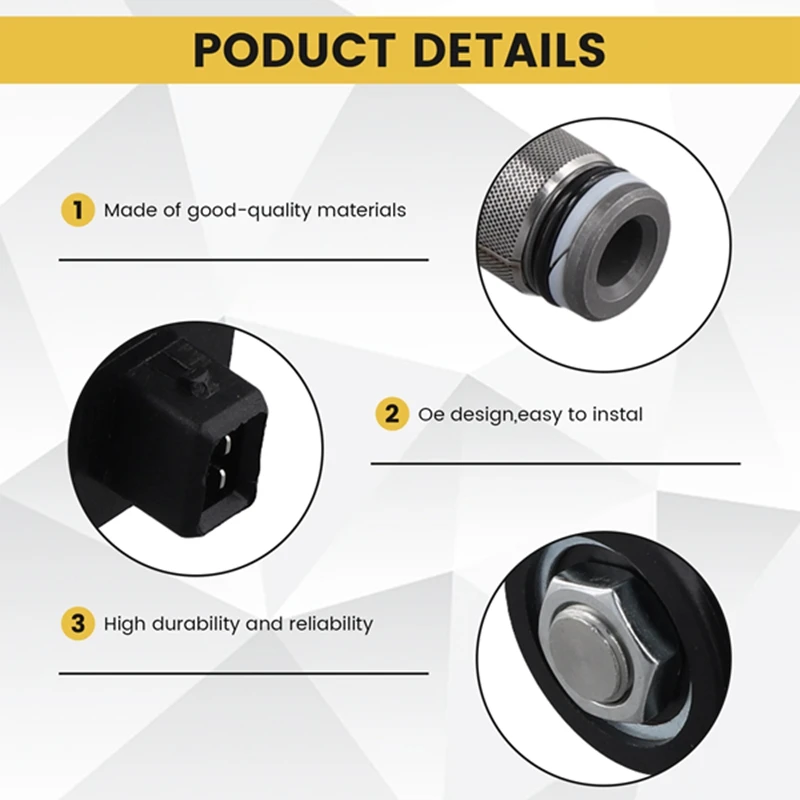 12V Solenoid Valve Assembly 25-974628 25974628 6401312 For JCB 3CX 4CX Diesel Engine Solenoid Valve 25/974628