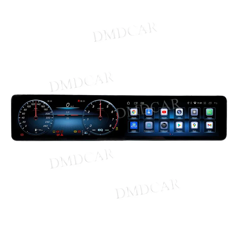 

Dual-screen CarPlay Android Auto multimedia player with GPS navigation for Mercedes-Benz S W222 (2019-2021)