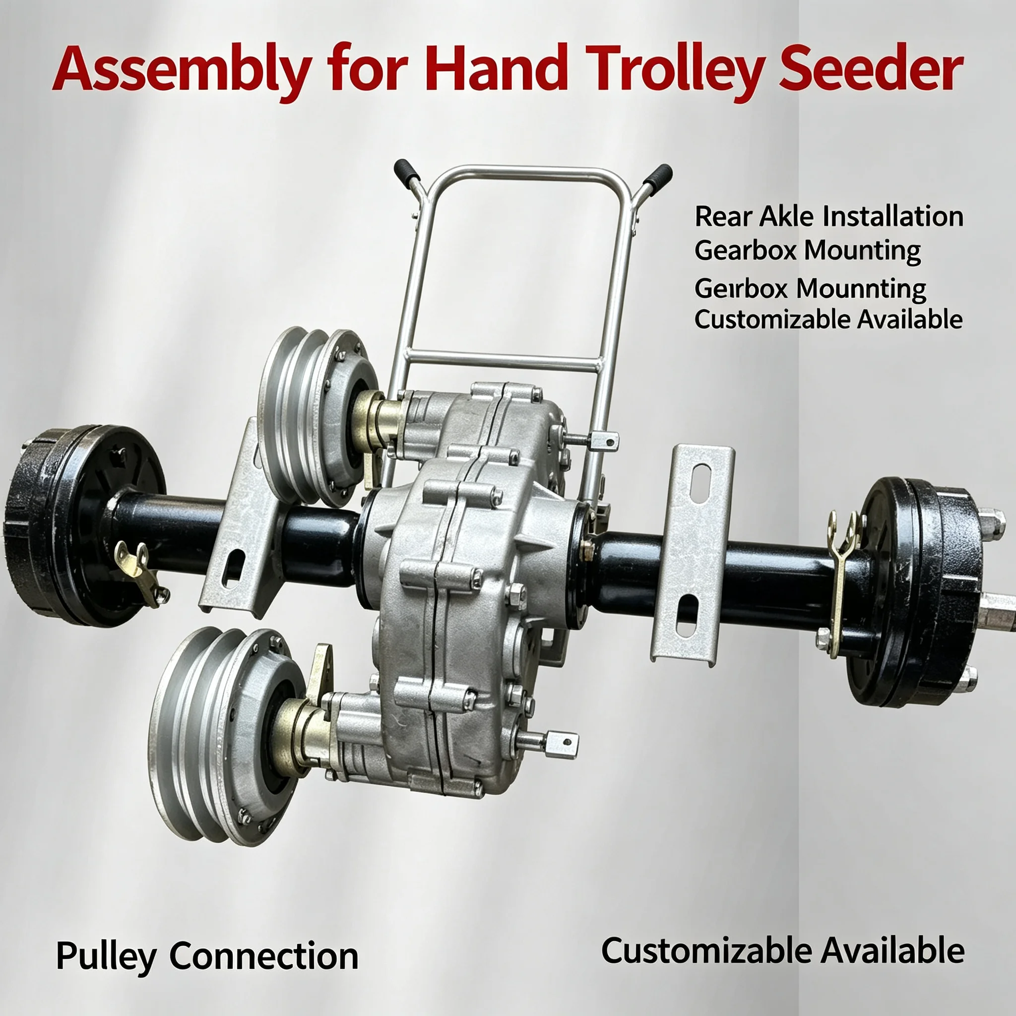 Planter Gearbox Differential Steering Agricultural Trolley Travel Box Agricultural Machinery Gearbox Planter Accessories