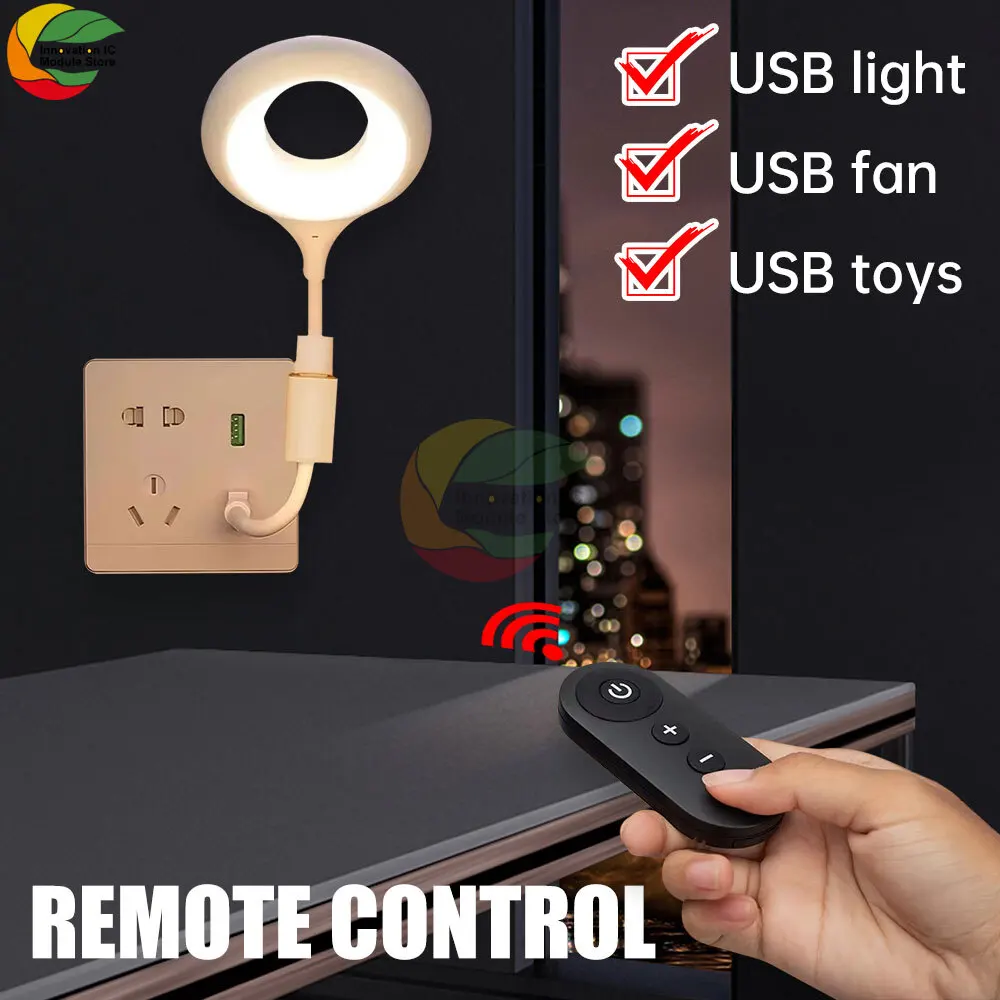 

DC 5V USB RF Remote Switch Fan Night Light Cabinet Light Strip Dimmer/Speed Module For LED Lights, Strip Lights, Fans