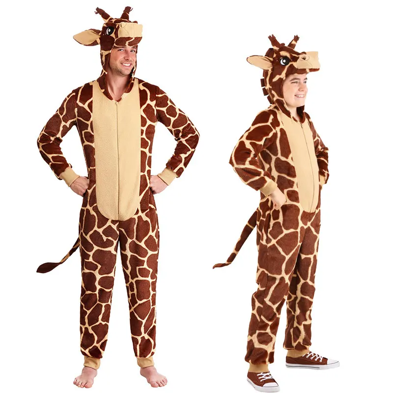 

Halloween Cosplay Costume Halloween Stage Performance Role Play African animal giraffe Jumpsuits Costume Funny Fancy Dress Up