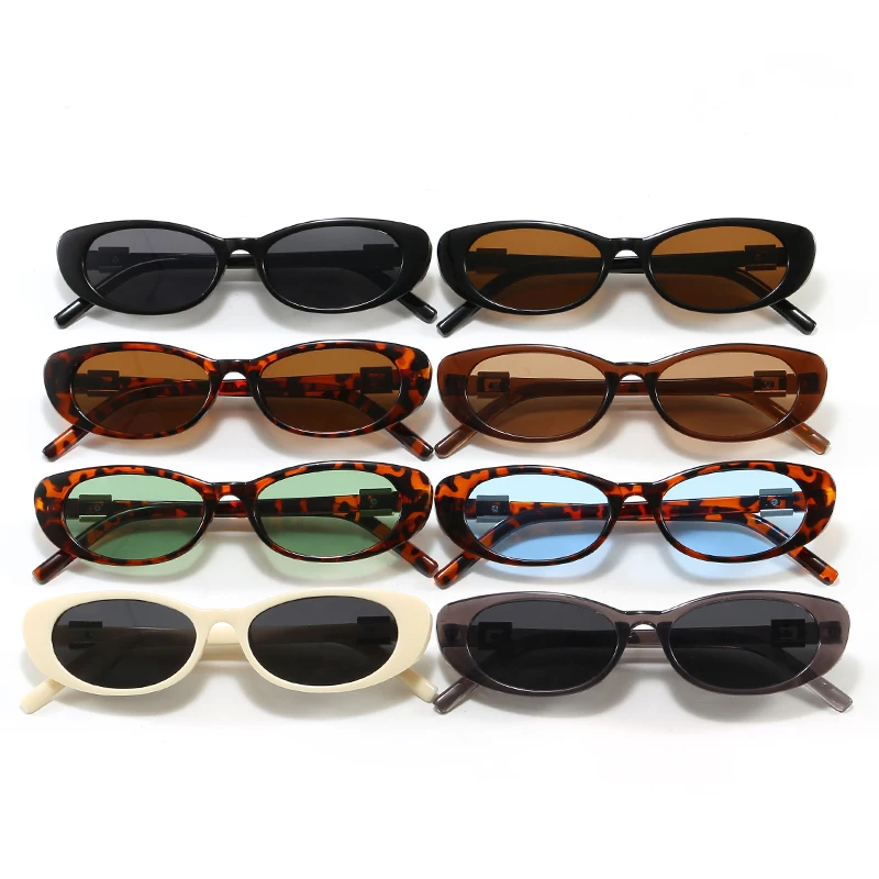 Protective Glasses New Small Cat Eye Sunglasses Women Rivet Decoration Fashion Sun Glasses Luxury Ladies Style Eyeglasses UV400 view 5