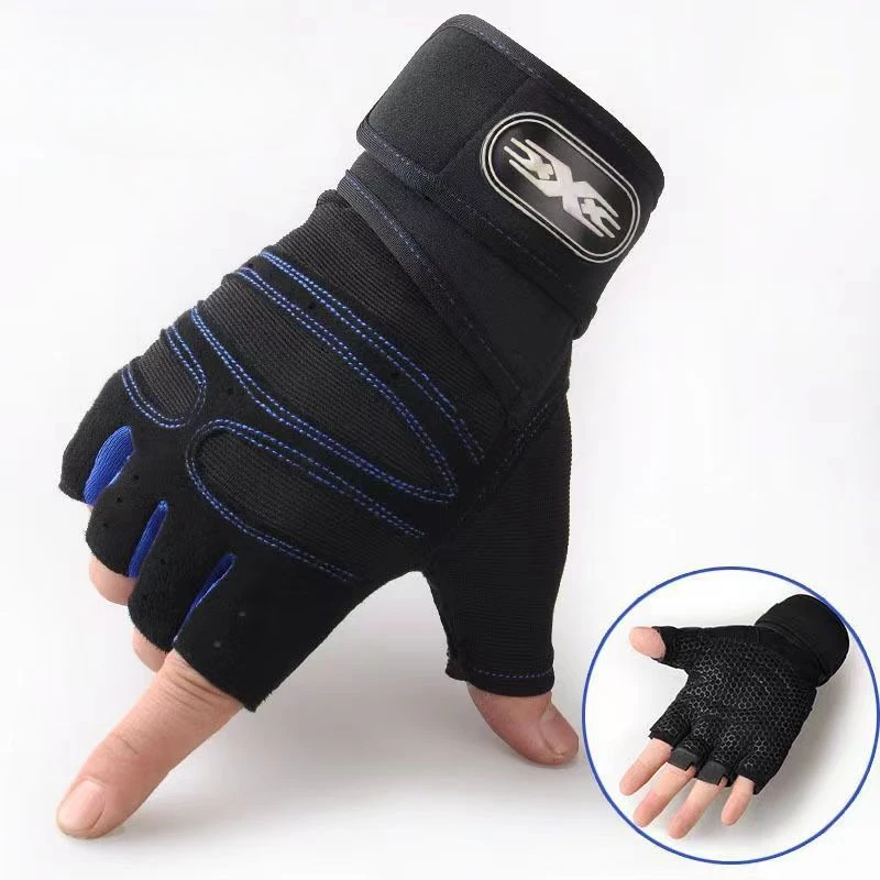 Dumbbell Gloves for Men Women Weightlifting Crossfit Bodybuilding Workout Sports Gym Training Gloves Non-slip Wrist Protector