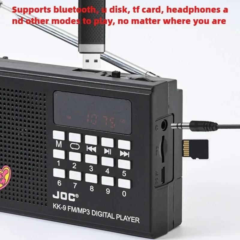 Multi Functional Radio USB Card Rechargeable Old-fashioned Full Band Bluetooth  Am Fm Ham Radios Mini Emergency Dab Rechargeable