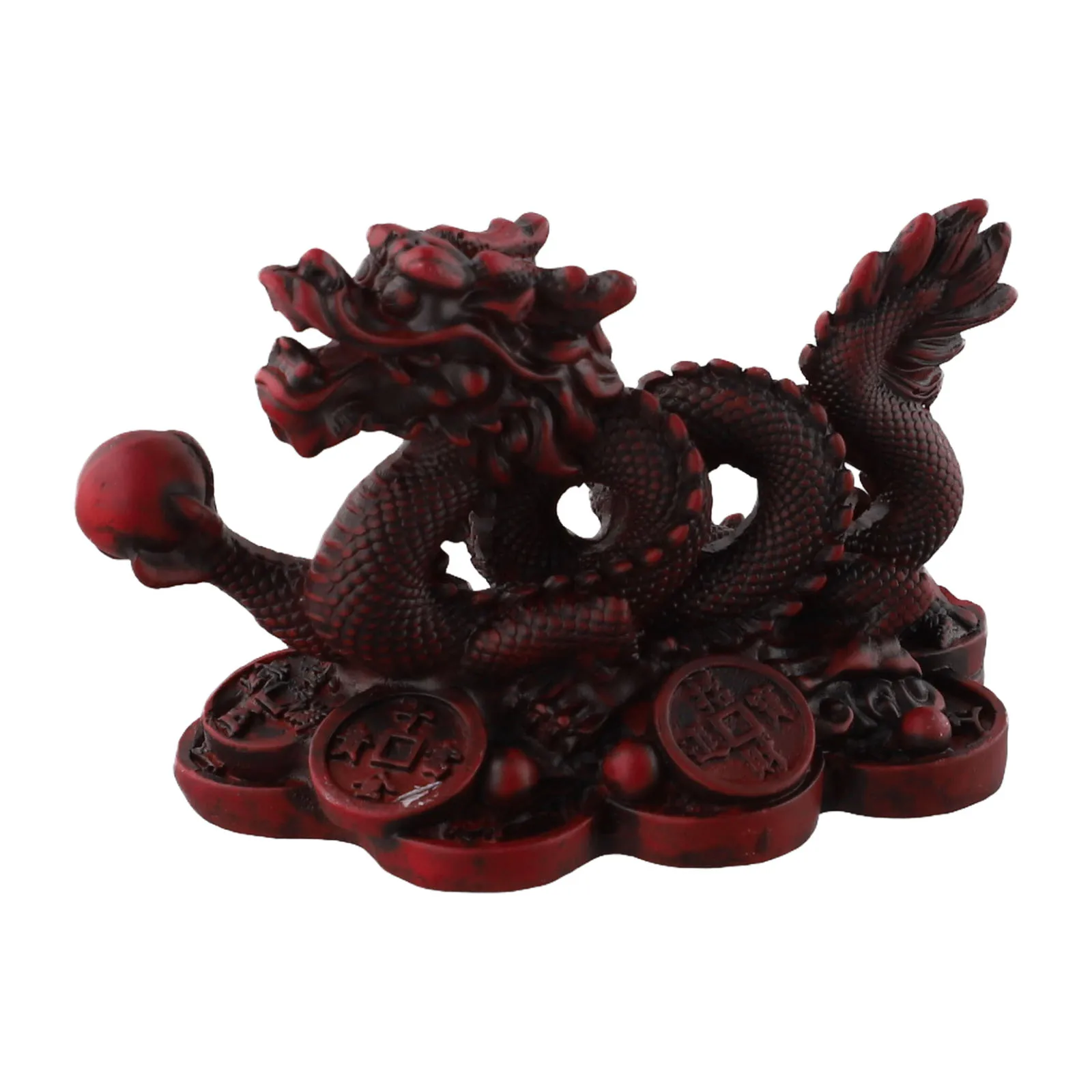 Dragon Shaped Chinese Auspicious Dragon Figurine Feng Shui Note Number Of Pieces Dragon Shaped Exquisite Craftsmanship Fitment