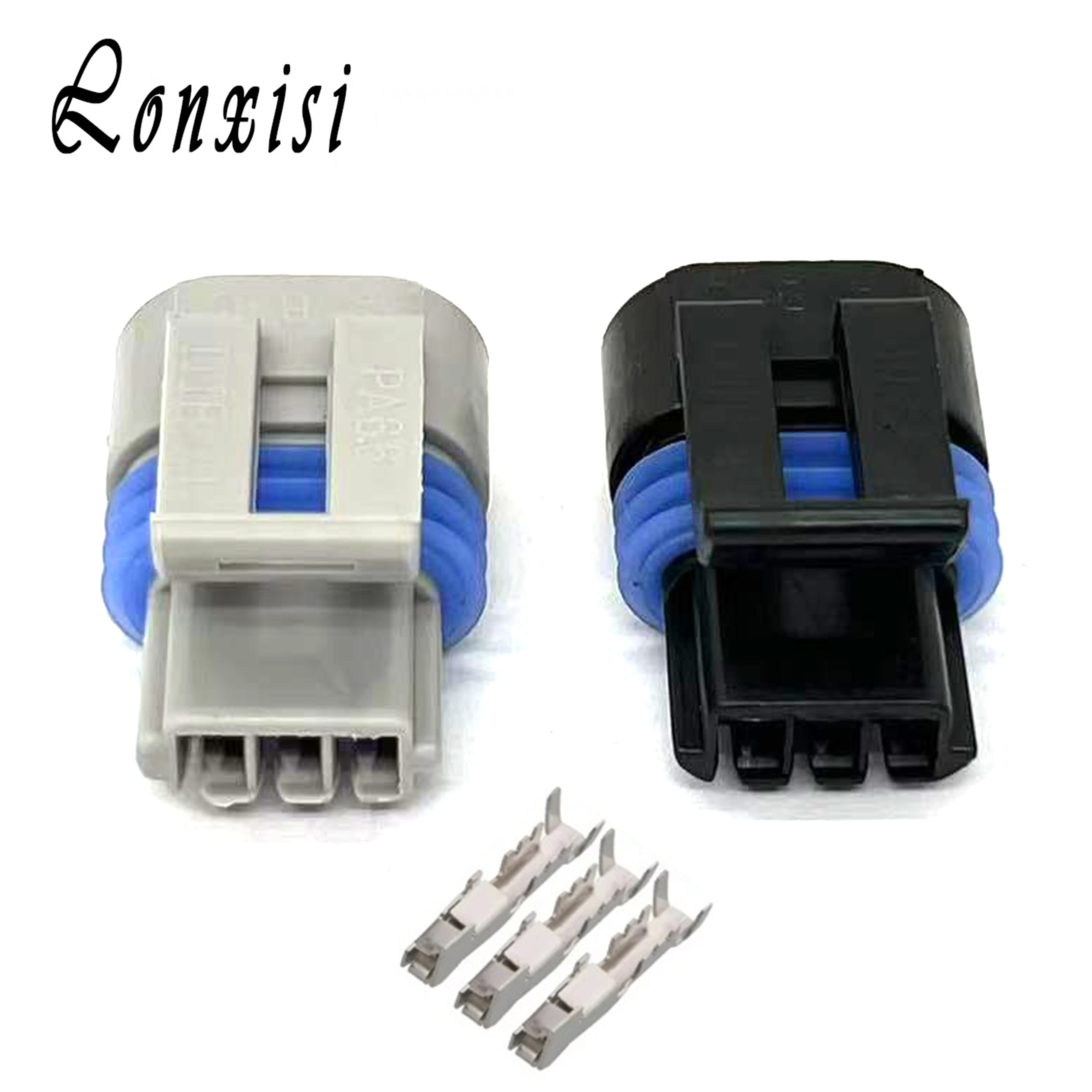 

1/5/10/20/50 Sets 3 Pin 12162185 12162182 Delphi GM Auto Sensor Black Waterproof Connector Harness Housing Female Plug Socket