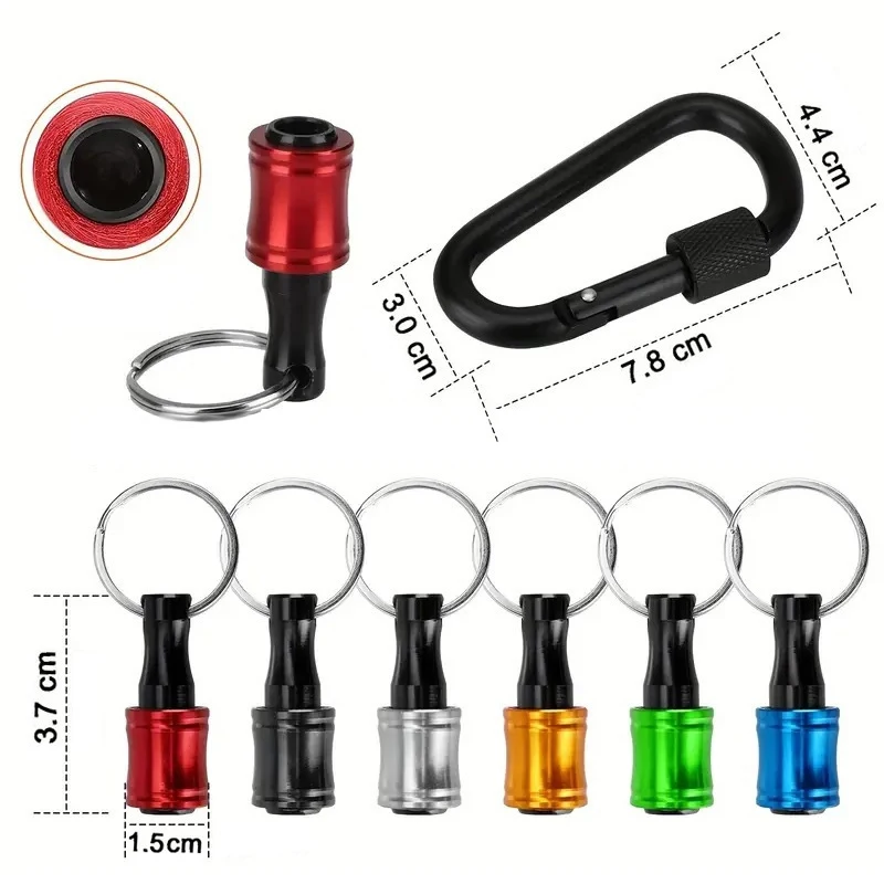 6Pcs 1/4" Hexagonal Shank Screwdriver Head Holder Quick Change Extension Rod Sleeve Conversion Rods Portable Hand Tool Set