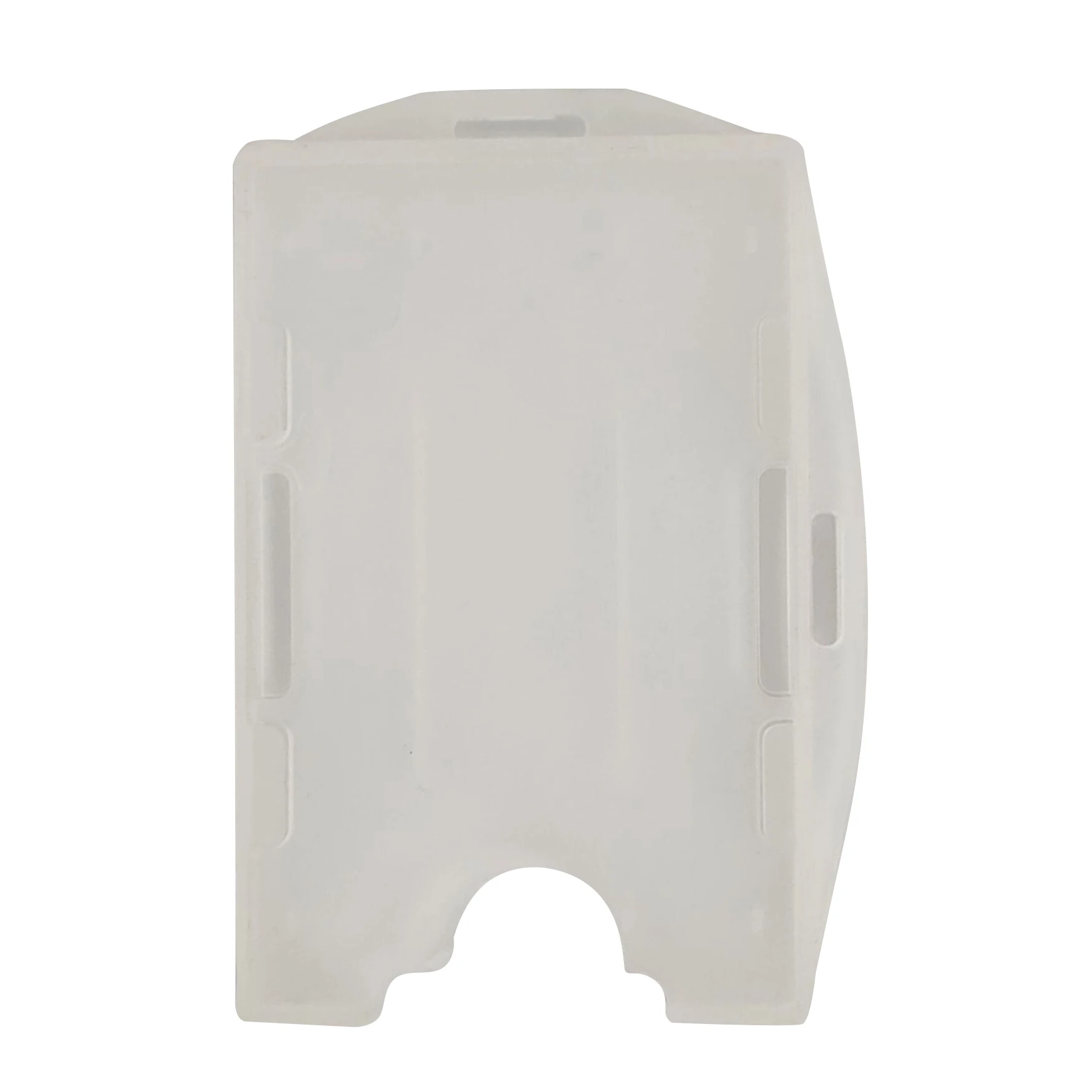 Double sided card holders for badges work cards 50 pack made of PP material supports horizontal and vertical card display