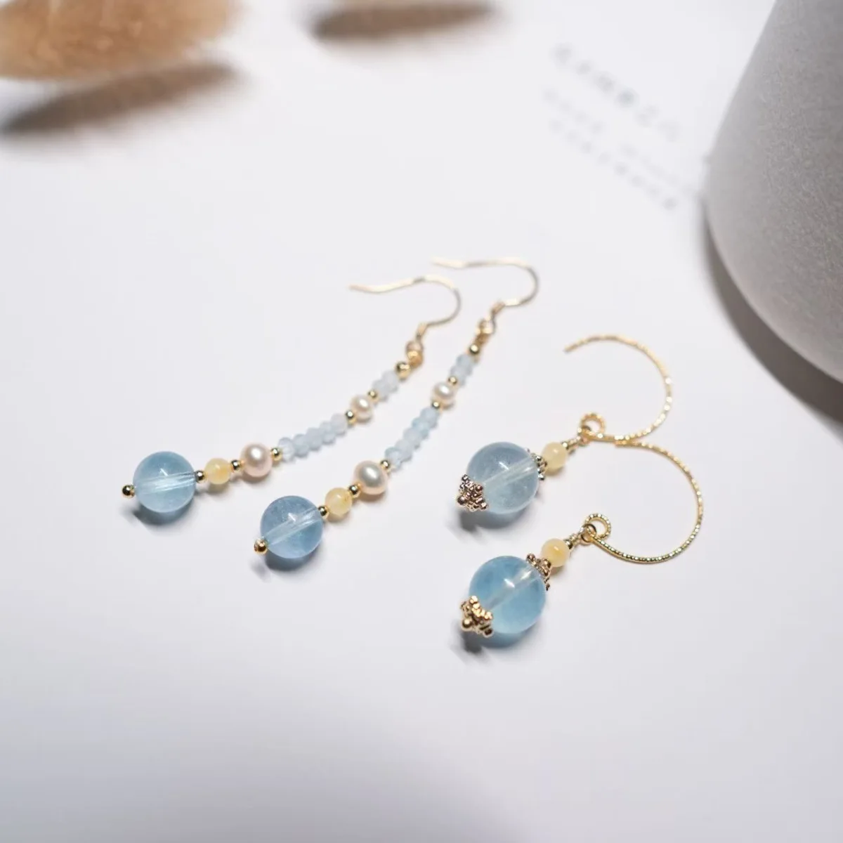 Ethnic Chinese Colorful Jade Pendant Earrings for Women Retro Palace Design Lovely Small Jewelry Creative Ear Clip Hanfu Gifts