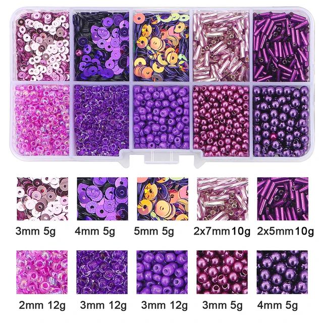 Tschechischer Charme Kristallglas Perlen Pailletten Box für Schmuck herstellung Kits DIY handgemachte Tasche Schuhe Kleidungs stücke Stickerei Nähset – Detail 11