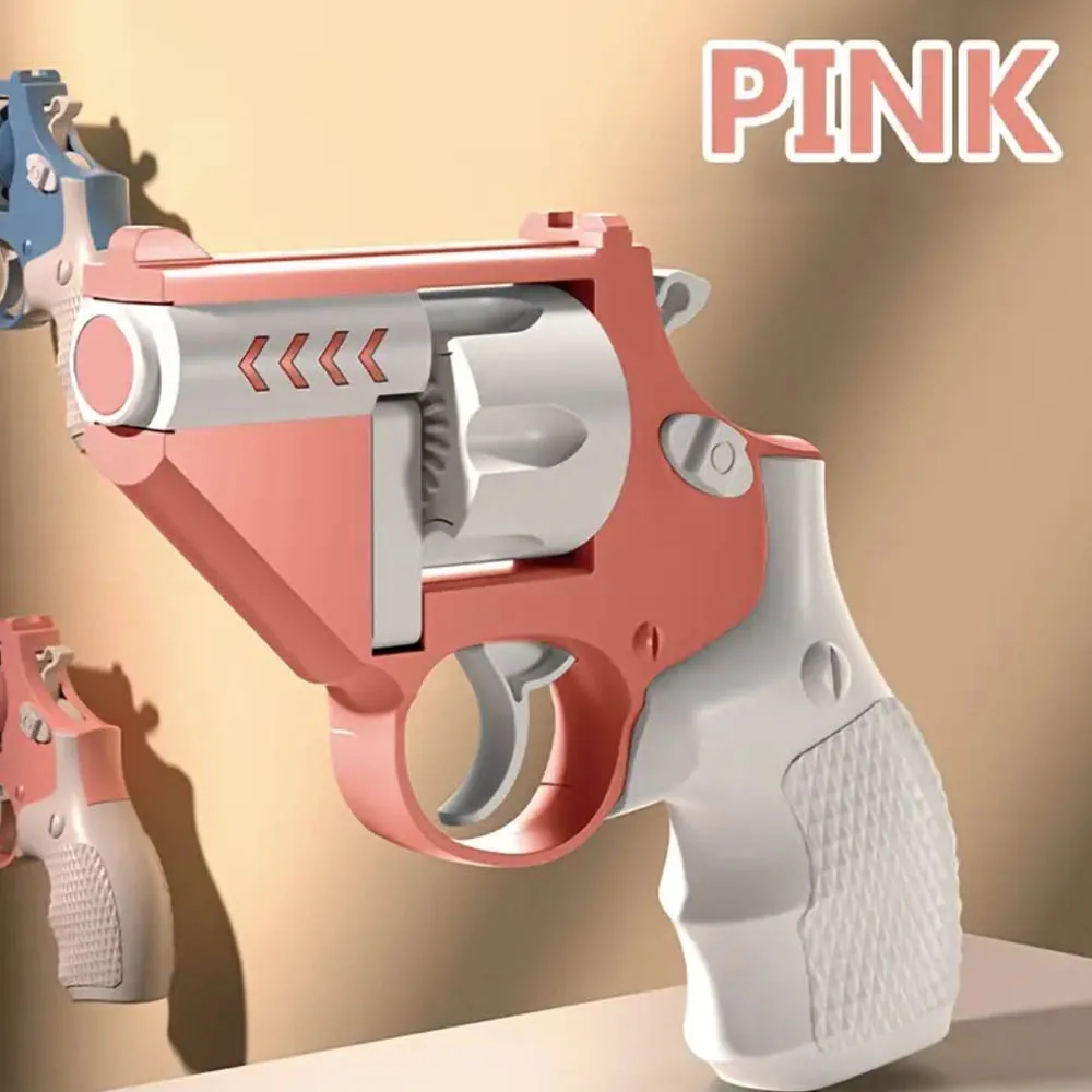 Stress Relief Toy Safe Toy Gun Revolver 3D Printing Fidget Toy For Kids Girls Birthday Gift Dropshiping