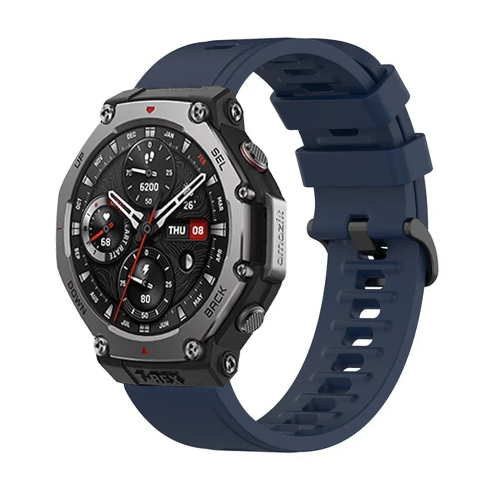 سيليكون حزام ل Amazfit T-rex 3 ساعة ذكية معصمه موصل الرياضة الفرقة ل Huami Amazfit T-rex 3 سوار إكسسوارات