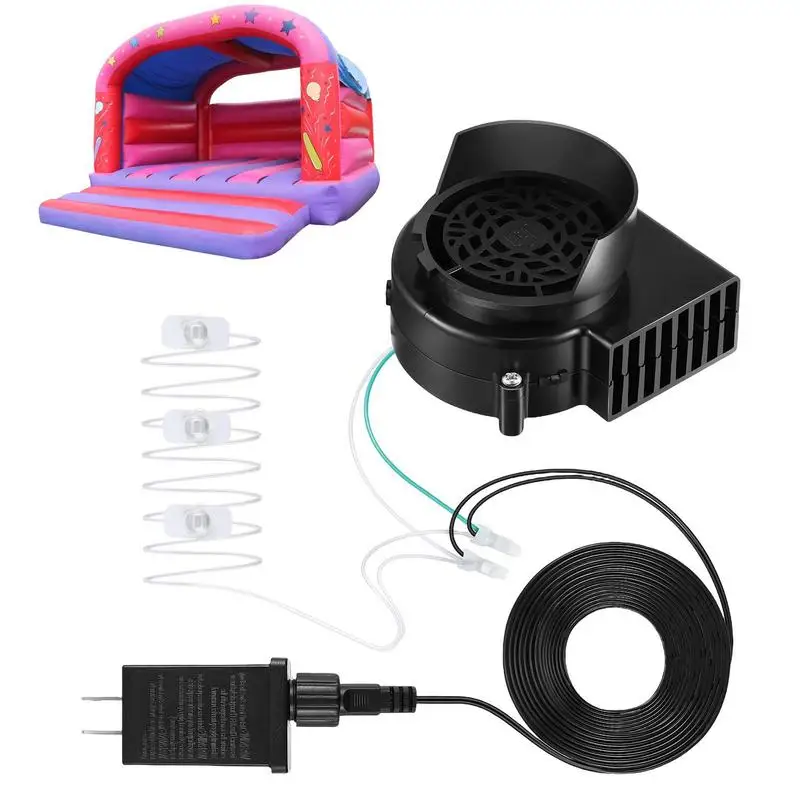 Replacement Fan Blower with 3 LED Light & 1.5A Adapter blowing inflatable equipment for Christmas Halloween holidays