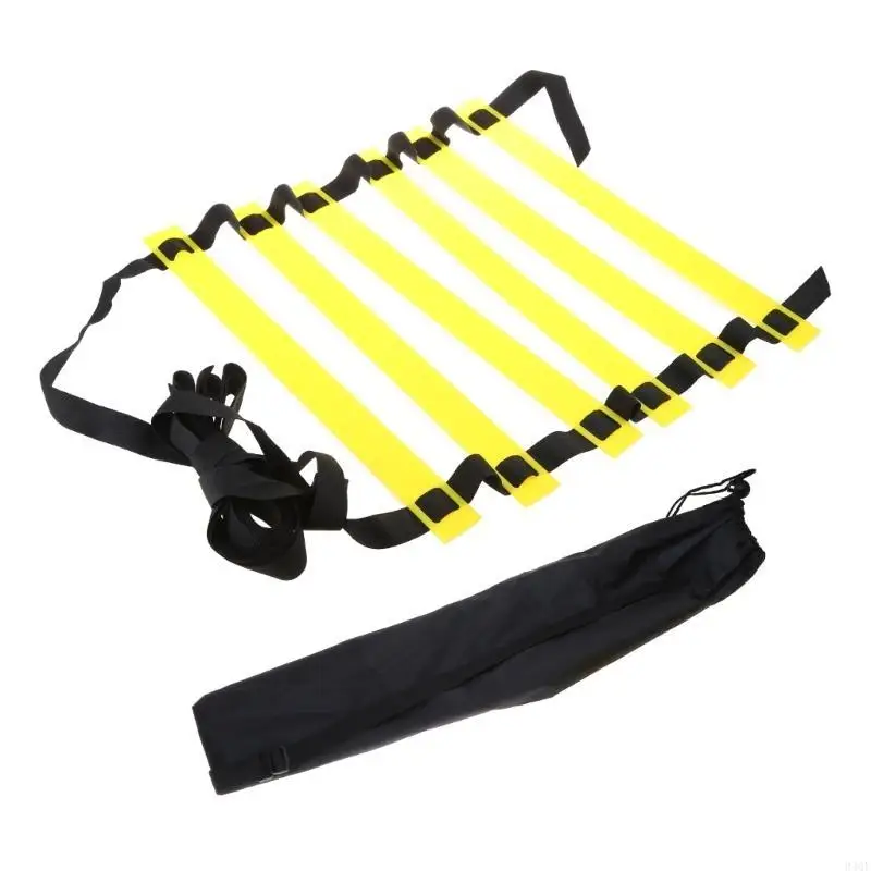 340F Agility Speed Ladder Soccer Ball Football Flexibility Training Ladder and Carry Bag for Kids Adults Sport Equipment Set