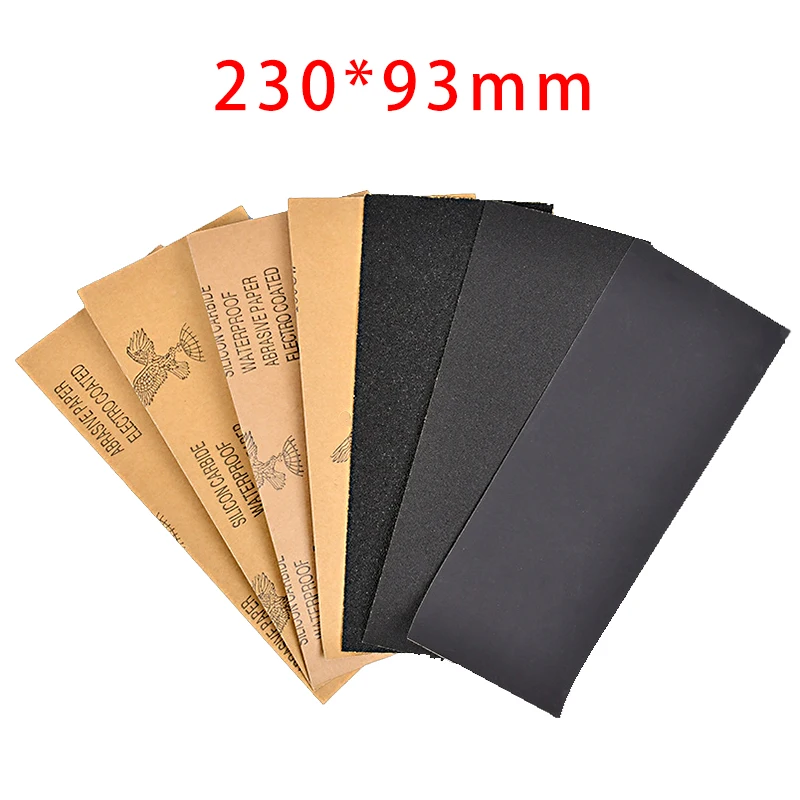Universal Wet And Dry Rectangular Sanding Paper Automobile Metal Wood Wall Polishing And Grinding Repair Abrasive Toolssandpaper