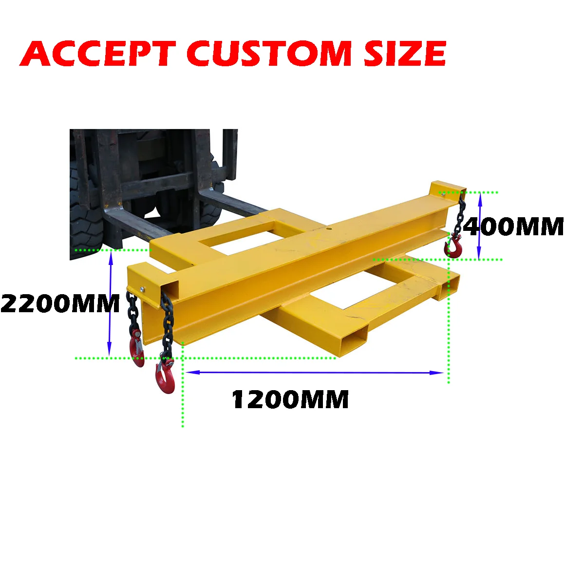 Extensiones de carretilla elevadora de alta resistencia Speedone para tenedores de carretilla elevadora de cuarzo de granito de mármol