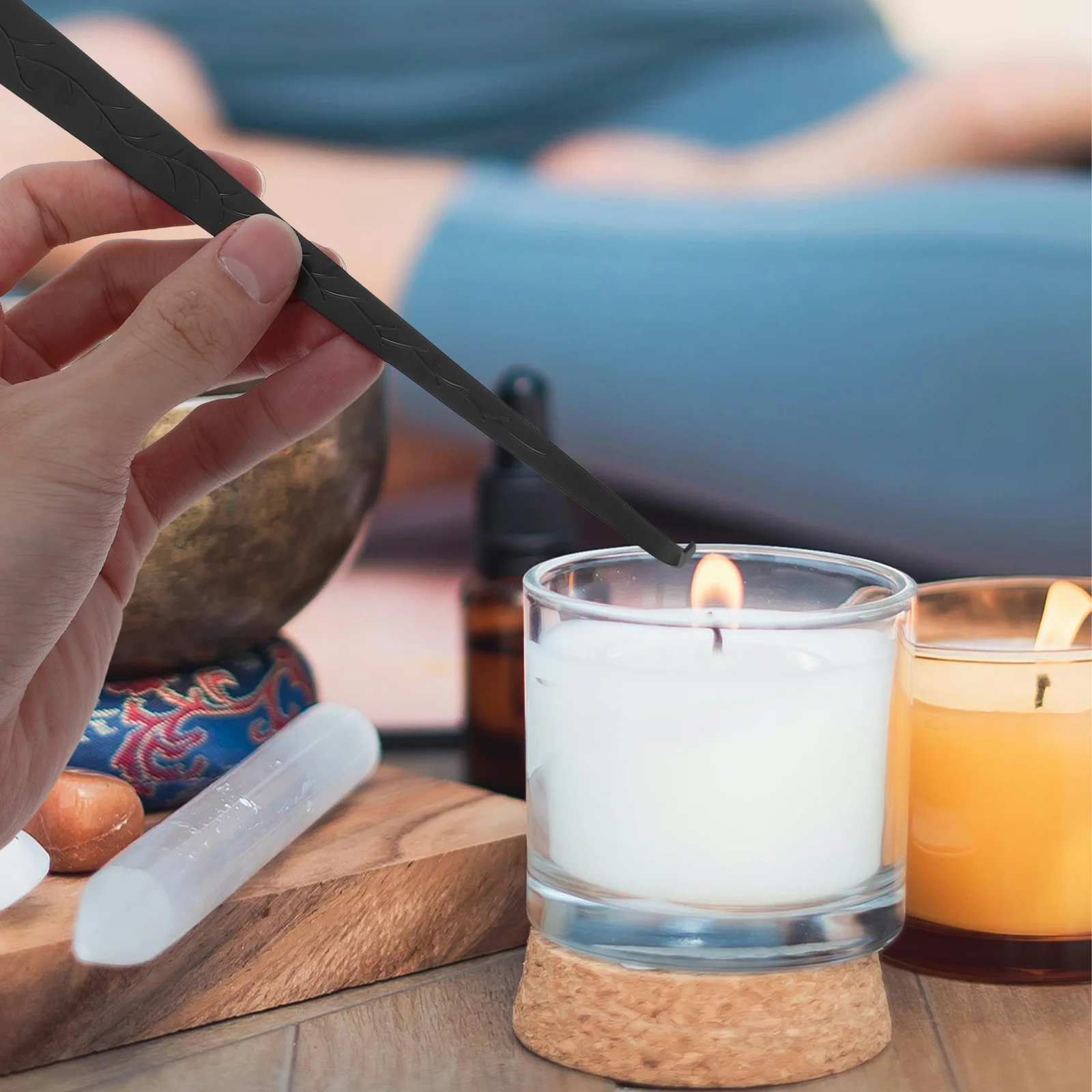 2 قطعة اكسسوارات السعوط هوك وعاء من الستانليس ستيل الأسود حياة طويلة متانة آمنة لهب خارج حفل زفاف المنزل #6