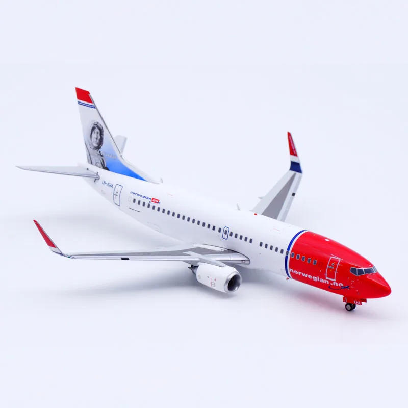 XX20177 Alliage Collection Avion Cadeau JC Ailes 1:200 Navette Aérienne Norvégienne Boeing B737-300 Moulé Sous Pression Avion Jet Modèle LN-KHA