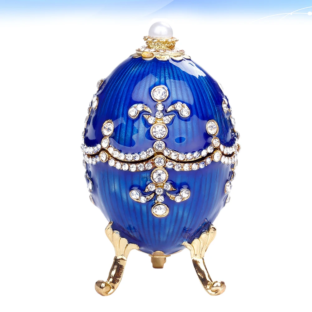 

1Pcs Metal Craft Jewelry Box Elegant Rhinestone Design Small Volume Drawer Closet Organizer for Earrings Rings Beads