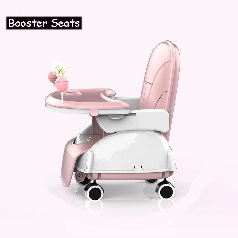 Trona plegable para bebé, silla de comedor para niños, mesa y silla de alimentación para bebés, asiento de refuerzo para niños pequeños