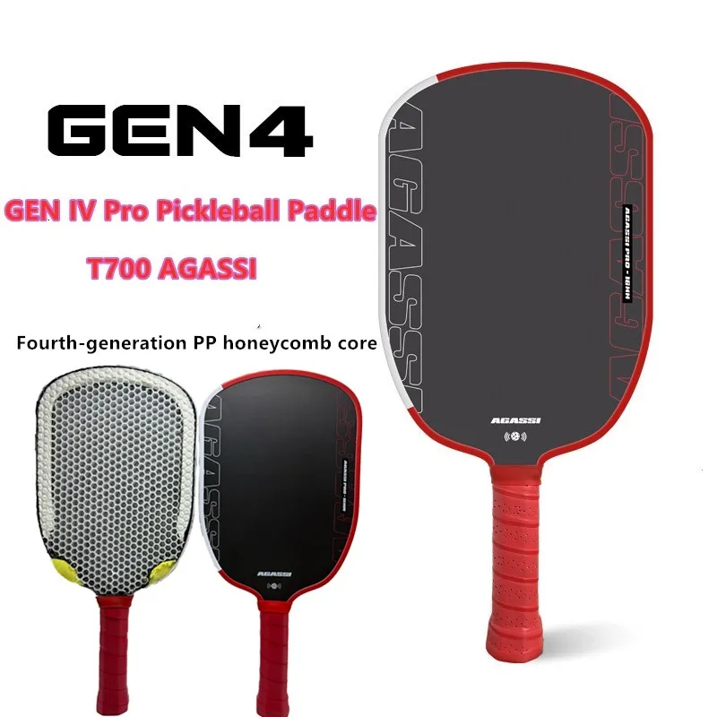 

JOOLAGEN4TFPPro IV 16 мм ракетка для пиклбола Профессиональная ракетка для соревнований T700 с карбоновой пайкой, одобренная USAPA