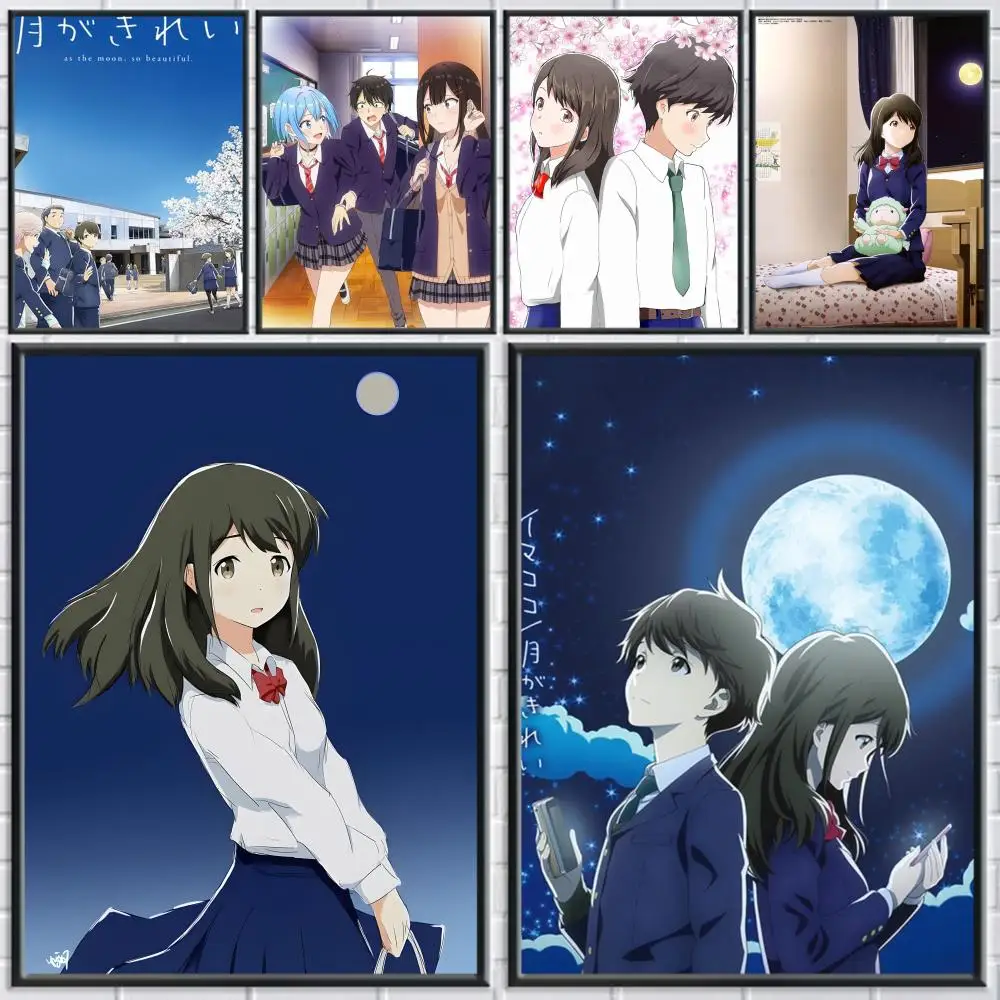 T-Tsuki ga Kirei Poster Stickers HD Painting Self-Adhesive A