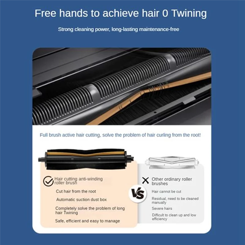 AT19-23PCS Ersatz Ersatzteile Für Mova Z5 / Z5 Pro / Z50 Ultra Wichtigsten Seite Pinsel HEPA-Filter Staubbeutel vakuum Zubehör