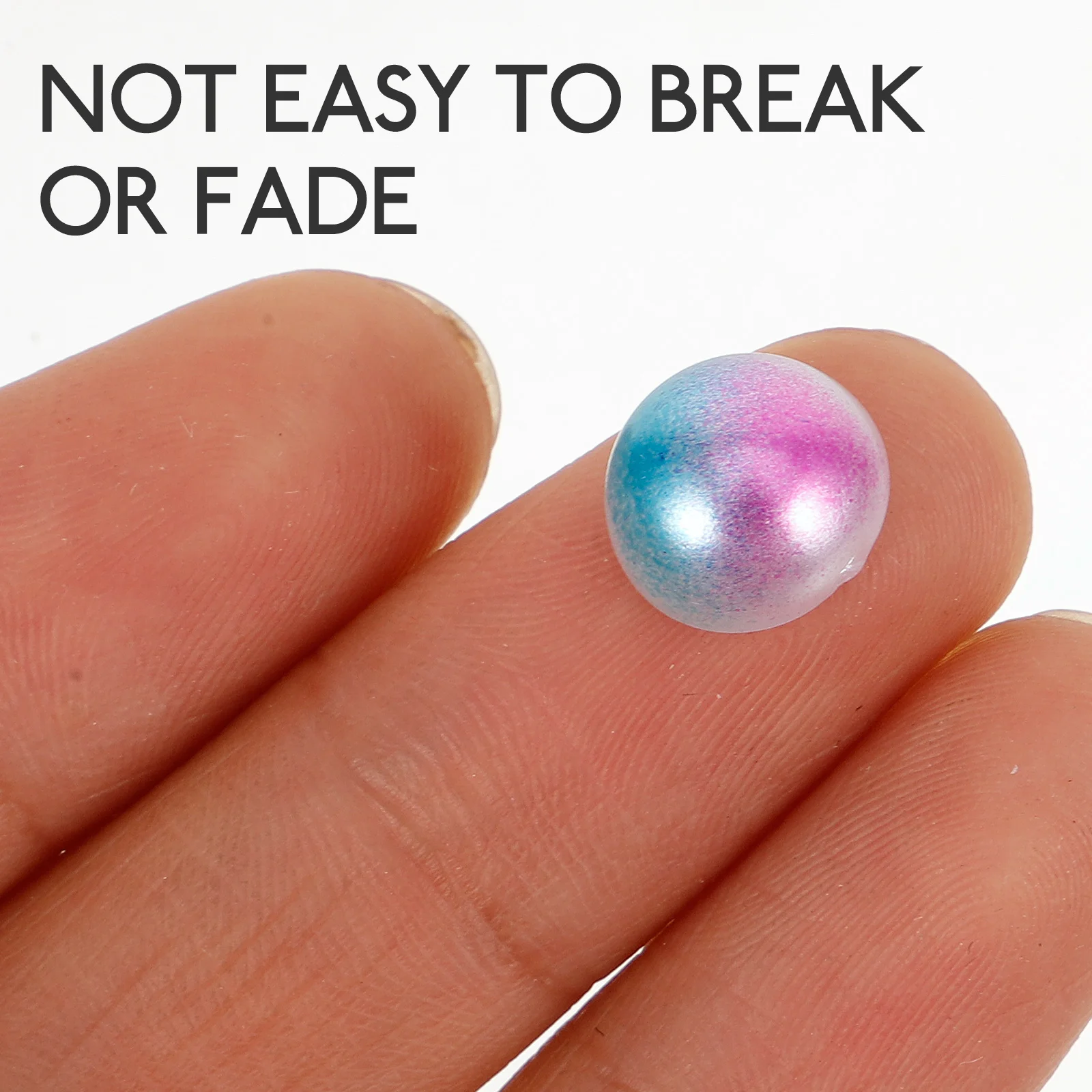 

1 Box Colored Pearl Diy Half Round Decorative Art Charms For Festivals Weddings Birthdays Salons Manicure Art Pearls Colored