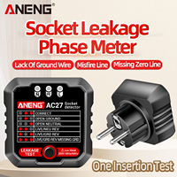 ANENG AC27 Socket Outlet Tester 250V Fast Receptacle Detector Leakage Plug Automatic Electric Circuit Polarity Voltage Detector