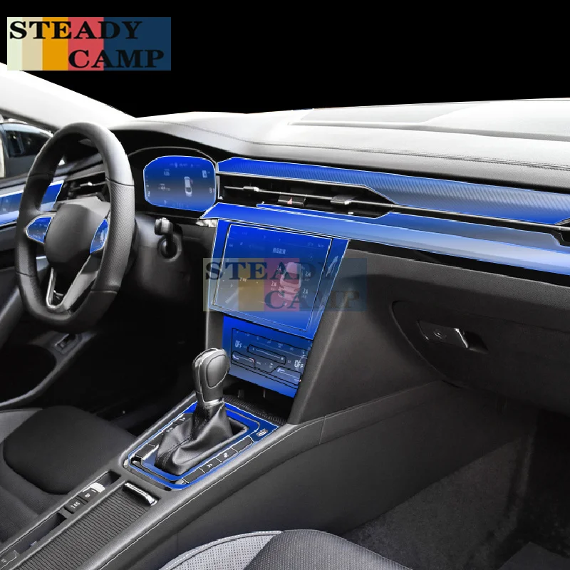 For Volkswagen Arteon CC 2019-2021Car Interior Center console Transparent TPU Protective film Anti-scratc Repair film Accessorie