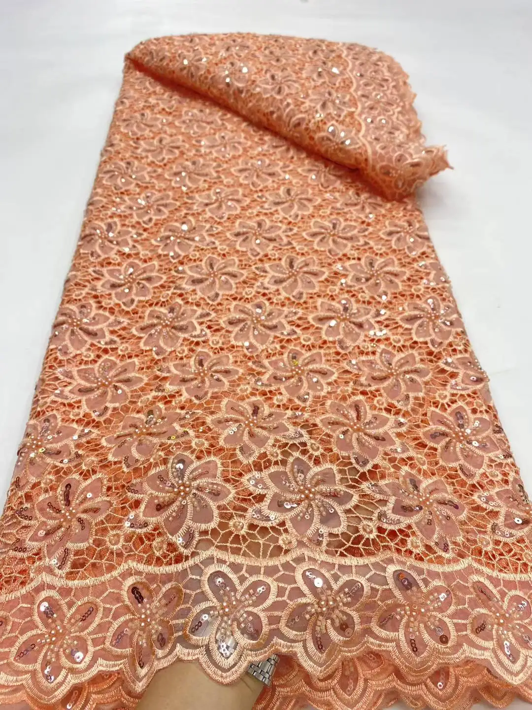 أفريقيا النيجيري مطرز الفرنسية شبكة الدانتيل مع الترتر جودة عالية 2025 التطريز الدانتيل الترتر الدانتيل لفساتين الزفاف النساء