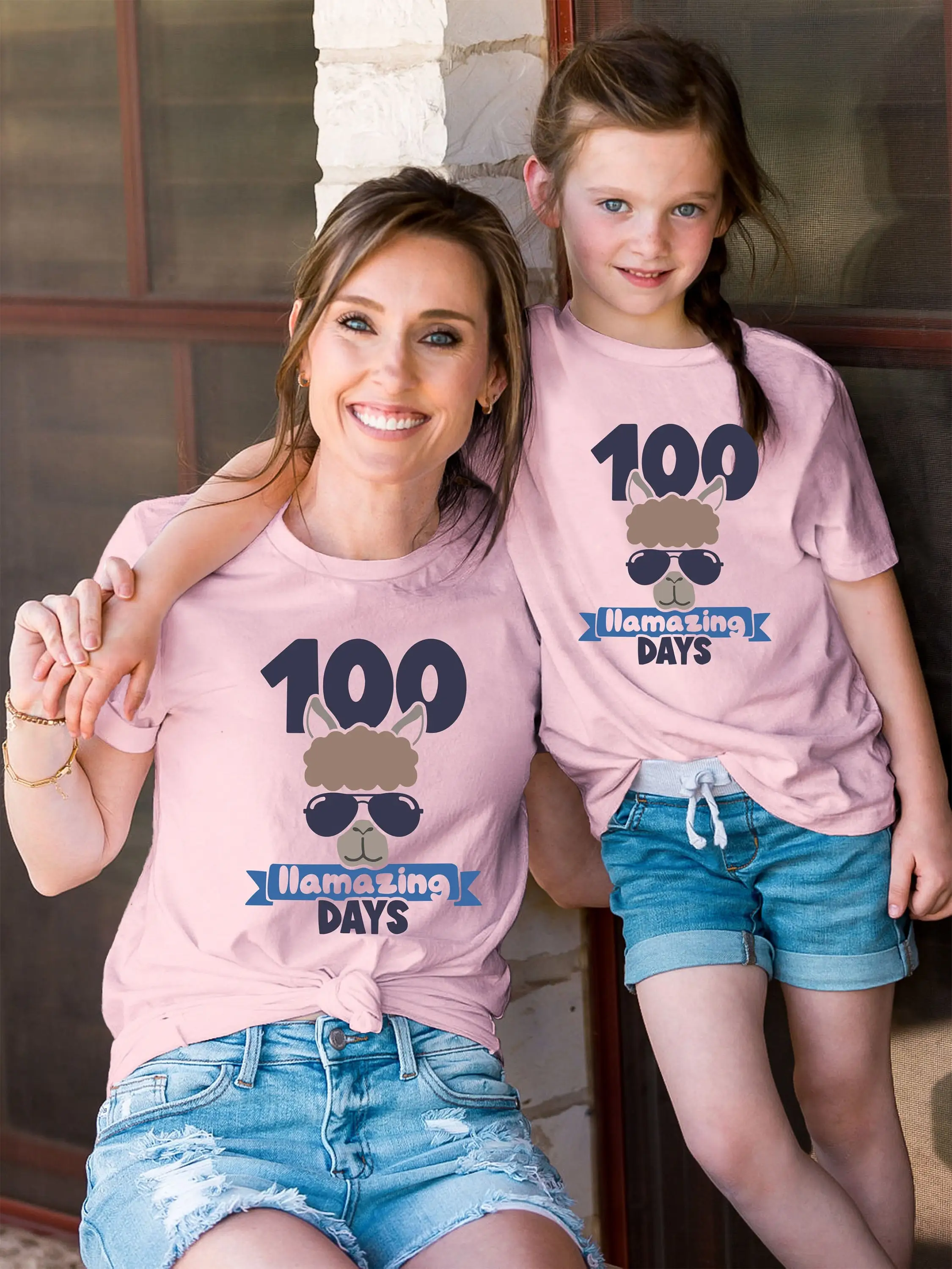 100 Days shirt Cute Lama Shirt Tshirt Tee Boys And Girls Magical